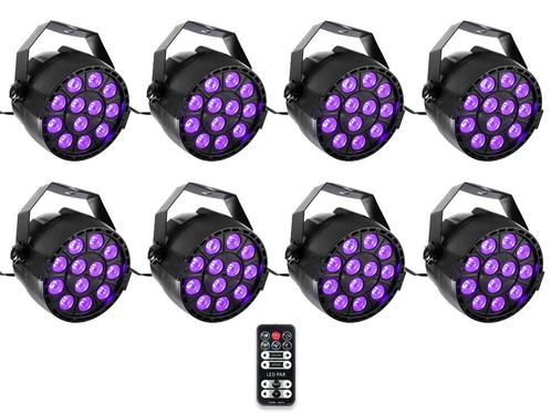Ibiza Light 8x 36W RGB LED PAR Spots 3-in-1 Wash Effect DMX, Muziek en Instrumenten, Licht en Laser