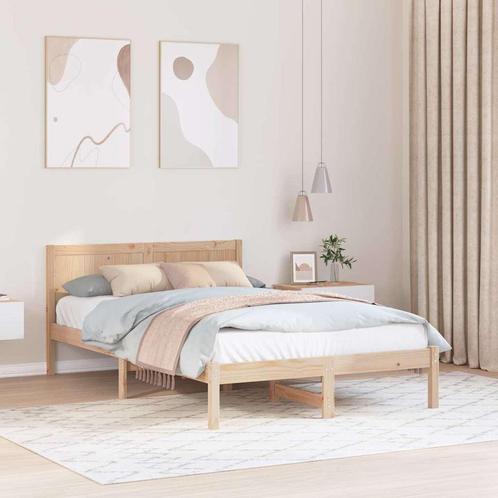 vidaXL Bedframe 120x200 cm Massief Grenen Hout, Huis en Inrichting, Slaapkamer | Bedden, Nieuw, Verzenden