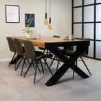 BESTEL DIRECT! Industriële eetkamertafel 220cm