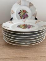 Limoges - Service à dessert (8) - Porcelaine - assiette à