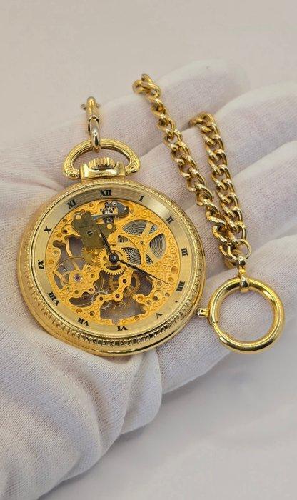 Sandoz - Skeleton Pocket watch - 72245 No Reserve Price -, Handtassen en Accessoires, Horloges | Heren