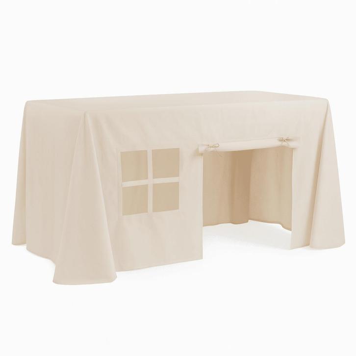 Tafeltent - Maat L - Lichtbeige - Voor Tafels tot 200cm, Verzamelen, Overige Verzamelen, Verzenden