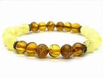 Bracelet en ambre balte naturelle jaune cognac - Ambre (Sans, Collections