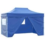 vidaXL Vouwtent pop-up met 4 zijwanden 3x4,5 m blauw, Tuin en Terras, Verzenden, Nieuw