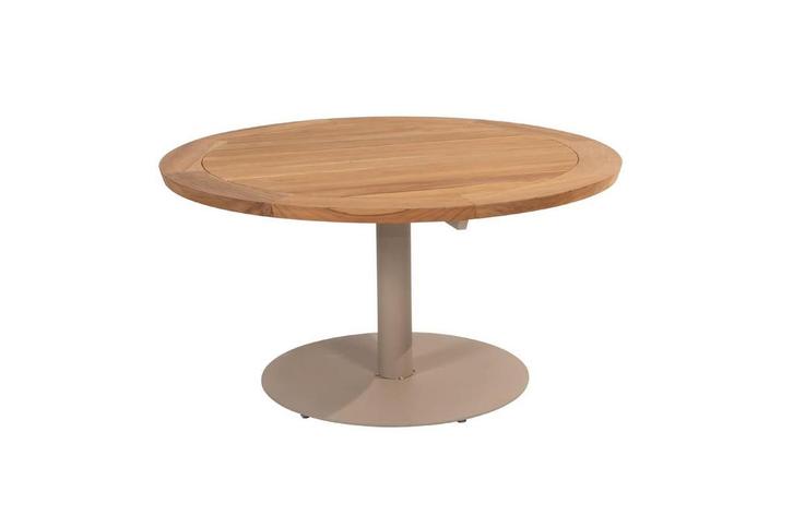 Taste by 4 Seasons Saba low tuintafel latte met teak blad Ø, Tuin en Terras, Tuinsets en Loungesets