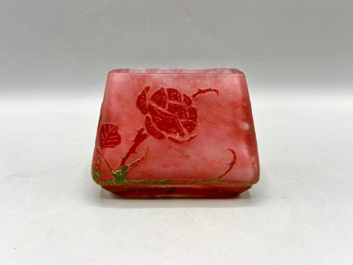 Le Verre Français - Charles Schneider - Vaas - Rozen -, Antiquités & Art, Antiquités | Verre & Cristal