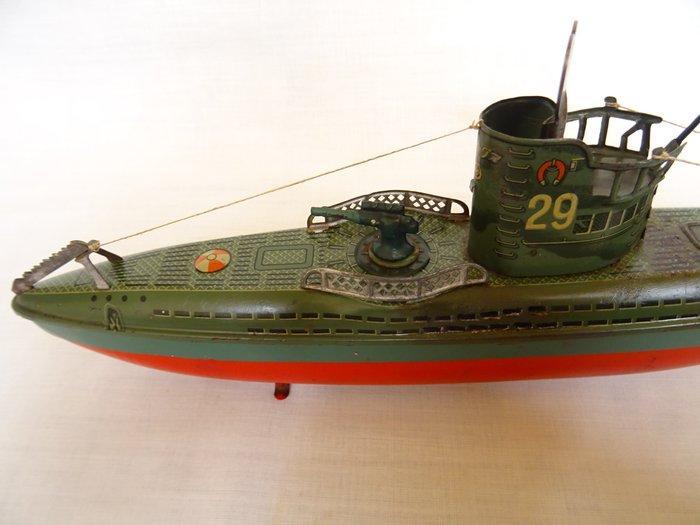 Arnold - U29 U-boot - Opwindbaar blikken speelgoed -, Antiek en Kunst, Antiek | Speelgoed