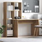 vidaXL Bureau artisanaal eikenkleurig 138.5 x 55 x 143 cm, Huis en Inrichting, Verzenden, Nieuw
