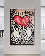 Gunnar Zyl - Heart / Keith Haring & Zyl XXL, Antiek en Kunst, Kunst | Schilderijen | Modern