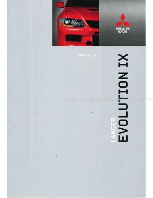 2005 MITSUBISHI LANCER EVOLUTION IX BROCHURE FRANS, Boeken, Auto's | Folders en Tijdschriften