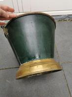 Refroidisseur à vin - Cuivre - seau en bois ancien, Antiquités & Art