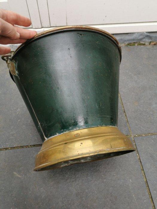 Refroidisseur à vin - Cuivre - seau en bois ancien, Antiquités & Art, Curiosités & Brocante