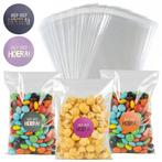 50x Uitdeelzakjes + Sluitstickers Hiep Hiep Hoera! Mix -, Diversen, Cadeauverpakkingen, Verzenden, Nieuw