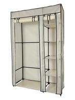 Lendo Online Opvouwbare Kledingkast 108x44x166 cm Crème, Verzenden