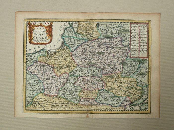 Polen - Litouwen; Jaques Chiquet - Les estats de la couronne, Boeken, Atlassen en Landkaarten