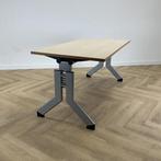 Kembo verstelbaar bureau 160x80 cm, ahorn - grijs, Huis en Inrichting, In hoogte verstelbaar, Gebruikt, Bureau