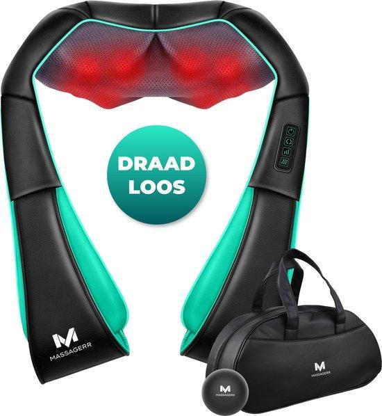 2dekans | Massagerr® Shiatsu Massagekussen 2.0 – Draadloos -, Sports & Fitness, Produits de massage, Enlèvement ou Envoi