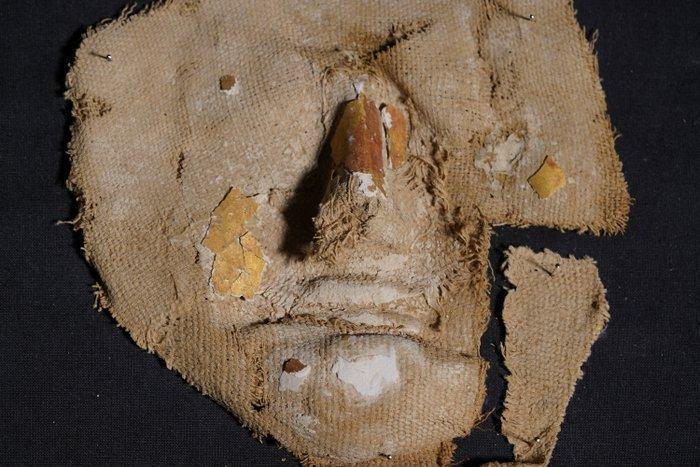 Oude Egypte, Ptolemeïsch stof / stucco Gezichtsmasker met, Verzamelen, Mineralen en Fossielen