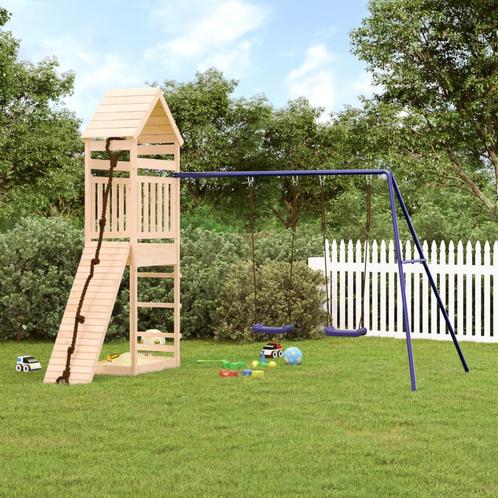 vidaXL Speelhuis massief grenenhout, Kinderen en Baby's, Speelgoed | Buiten | Speeltoestellen, Nieuw, Verzenden