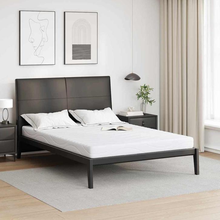 vidaXL Matras Wit 140 x 190 cm Jacquard stof, Maison & Meubles, Chambre à coucher | Matelas & Sommiers, Envoi