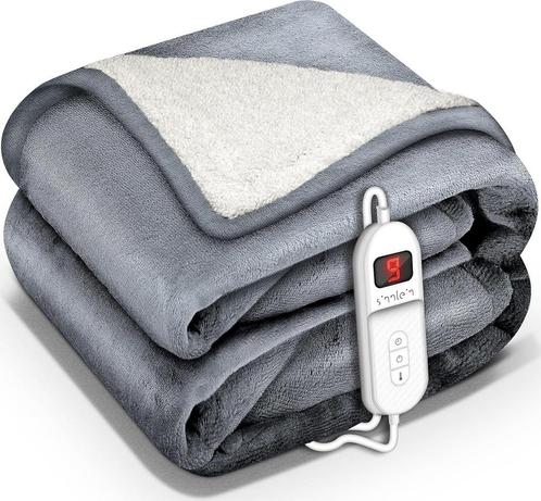 Sinnlein® Elektrische deken - Warmtedeken - 180x130cm - Grij, Huis en Inrichting, Woonaccessoires | Overige, Verzenden