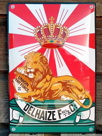 Emaille reclamebord Delhaize, Verzenden