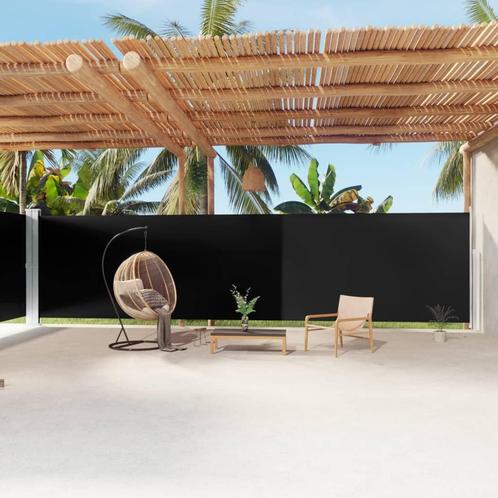 vidaXL Windscherm uittrekbaar 200x1200 cm zwart, Tuin en Terras, Parasols, Nieuw, Verzenden