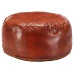vidaXL Poef 60x30 cm echt geitenleer tan, Huis en Inrichting, Verzenden, Nieuw