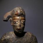 Oud-Egyptisch Brons, Goud Harpokrates God. 12,5 cm hoog., Verzamelen