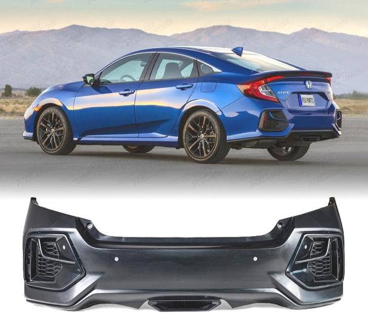 Pare Chocs Arrière Pour Honda Civic 16- Look New Si, Auto-onderdelen, Carrosserie, Verzenden