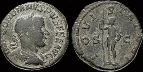 238-244ad Roman Gordian Iii Ae sestertius Jupiter standin..., Postzegels en Munten, Munten en Bankbiljetten | Verzamelingen, Verzenden