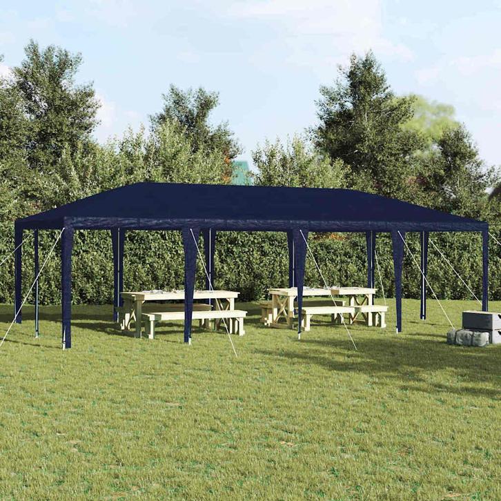 vidaXL Partytent Blauw 800 x 400 x 266 cm Polyethyleen en, Tuin en Terras, Partytenten, Nieuw, Verzenden