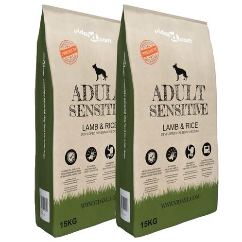 vidaXL Premium hondenvoer droog Adult Sensitive Lamb & Rice, Animaux & Accessoires, Accessoires pour chiens, Envoi