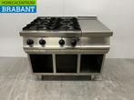 RVS Fagor 4 pits fornuis met werkunit 105 cm GAS Horeca, Ophalen of Verzenden, Nieuw in verpakking