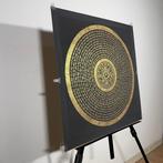 Painting of Tibetan Tradition - Mandala Mantra with OM and 8