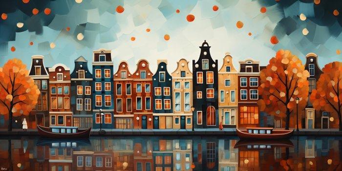 Felix van Horst - Autumn Reflections (XXL), Antiek en Kunst, Kunst | Designobjecten