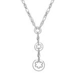 Collier avec pendentif - 18 carats Or blanc