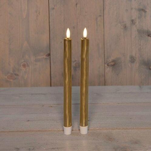 Actie led kaarsen annas collection – 3d flame candle goud, Huis en Inrichting, Woonaccessoires | Kunstplanten en Kunstbloemen