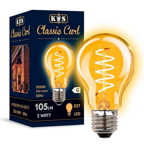 Lichtbronnen Classic Curl LED 2W Binnenverlichting, Maison & Meubles, Lampes | Autre, Envoi