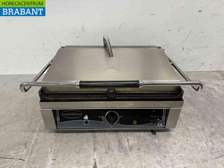 RVS Combisteel Contactgrill Paninigrill Grill Ribbel 230V, Zakelijke goederen, Horeca | Keukenapparatuur, Ophalen of Verzenden