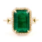 Zonder Minimumprijs - Ring - 14 karaat Geel goud -  5.54ct., Handtassen en Accessoires, Ringen, Nieuw