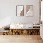 vidaXL Ligbed Gerookt Eikenhout 80x200 cm, Huis en Inrichting, Slaapkamer | Bedden, Verzenden, Nieuw