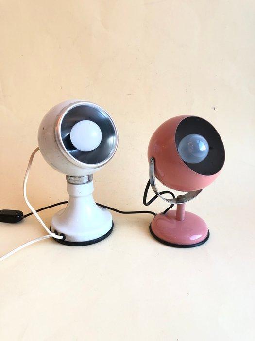 Lampe de table - balle spatiale - Métal - Deux lampes de, Antiek en Kunst, Kunst | Designobjecten