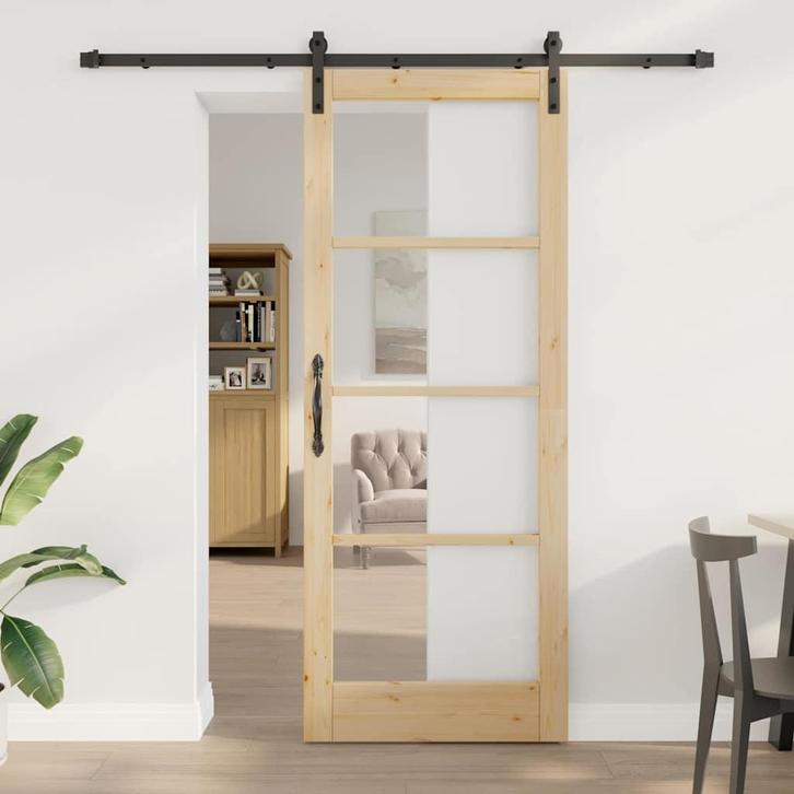 vidaXL Interne Deur ORKDAL Naturel 83 x 211 cm Massief, Doe-het-zelf en Bouw, Deuren en Vliegenramen, Nieuw, Verzenden
