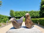 Beeldje - A pair of abstract shaped bird sculptures (2) -, Antiek en Kunst