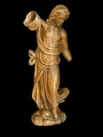 sculptuur, St-Michael / 17e eeuw Vlaams - 43 cm - Eik