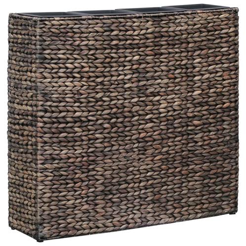 vidaXL Plantenbak verhoogd met 4 potten waterhyacint bruin, Tuin en Terras, Bloempotten, Nieuw, Verzenden