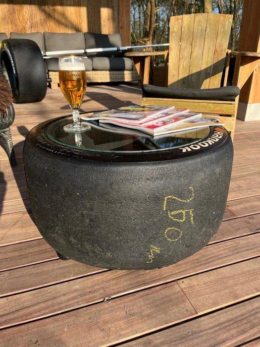 Hankook - Table dappoint - Verre de sécurité - Table, Antiquités & Art, Curiosités & Brocante