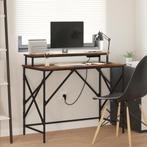 vidaXL Bureau Gerookt eiken 100 x 50 x 86.5 cm Bewerkt hout, Huis en Inrichting, Verzenden, Nieuw