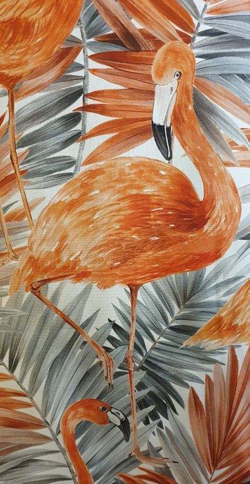 Nieuw! Tessuto Flamingo Paradise Bohemienstijl- 600x140cm, Antiek en Kunst, Antiek | Tapijten, Tafelkleden en Textiel